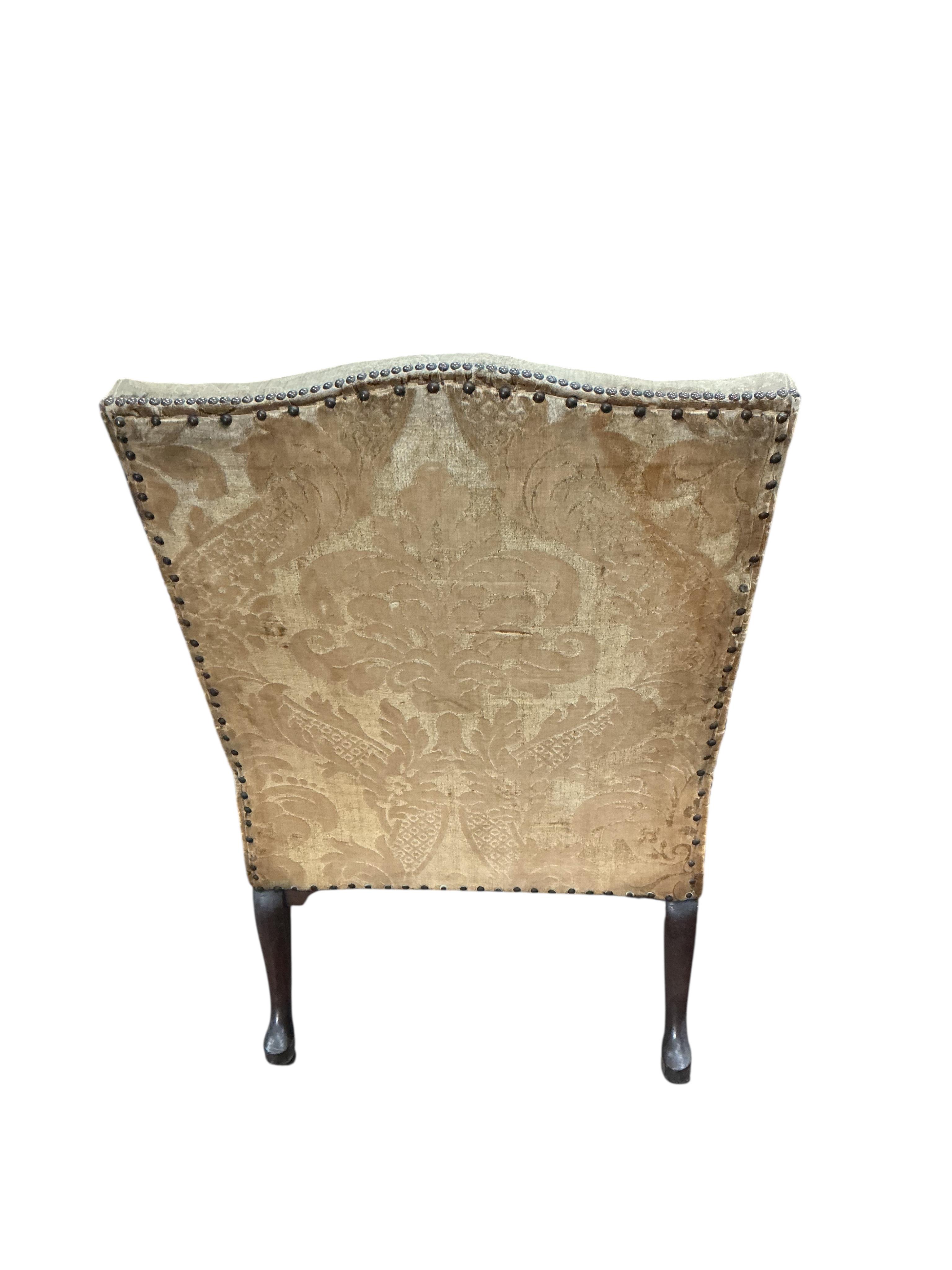 A Louis XIV style armchair, width 70cm, depth 64cm, height 100cm